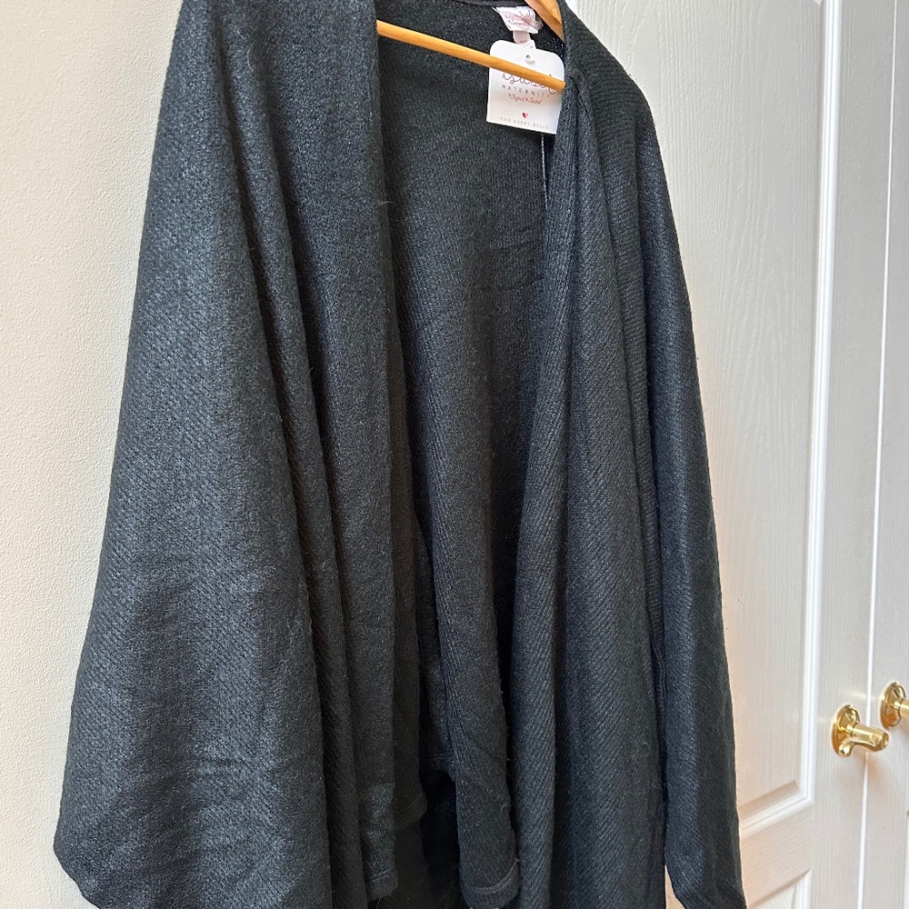 Isabel Maternity Shawl Wrap Black